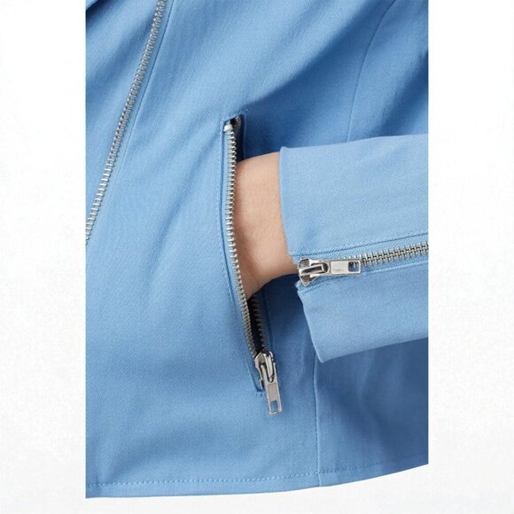 Color Me Courtney Dennis Biker Jacket Size 4 - Picture 4 of 14